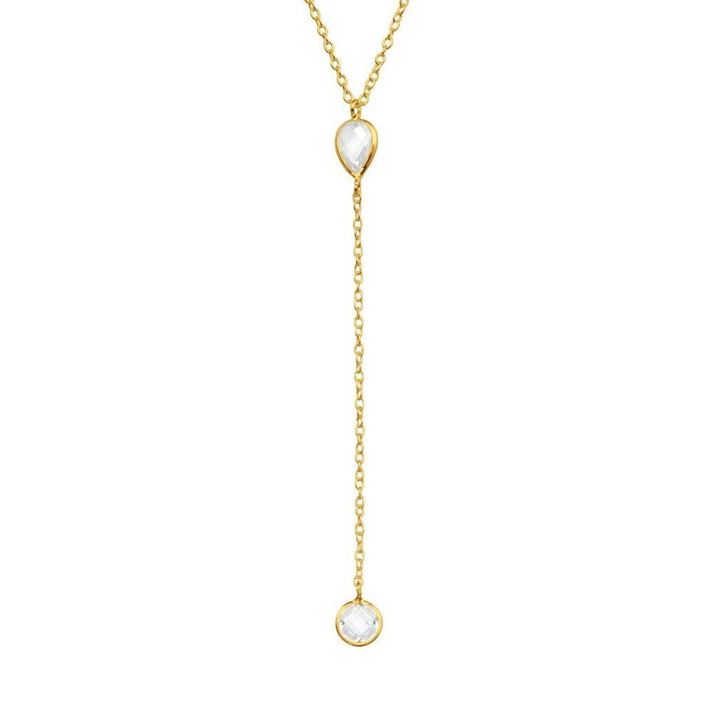Elegant Gold and White Necklace